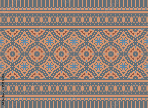 Aztec tribal geometric ethnic seamless pattern. Vintage Native American ethnic vector background. Traditional ornament; Hawaiian Tribal. American, Mexican style.