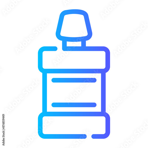 mouthwash Line Gradient Icon