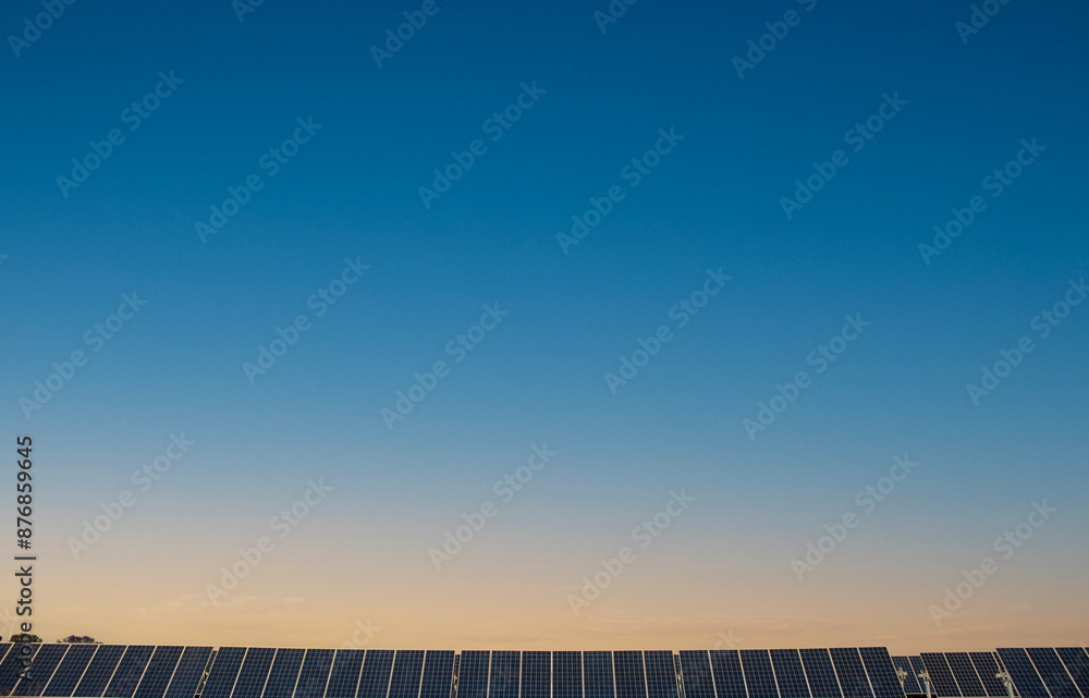 Solar panels power generation equipment, in the sun rays, solar panel with sunlight and sky background. concept clean energy power in nature Solar panels power generation equipment, in the sun rays, solar panel with sunlight and sky background. concept clean energy power in nature