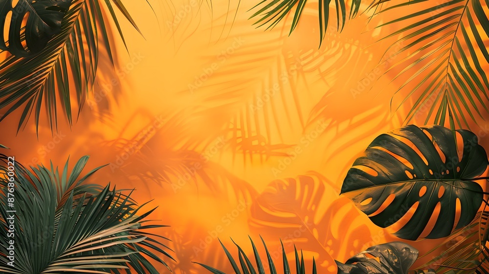 Obraz premium orange tropical background