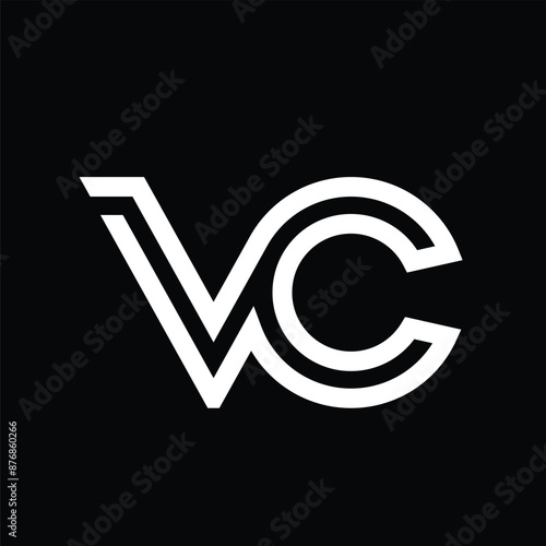 initials VC letter monogram alphabets