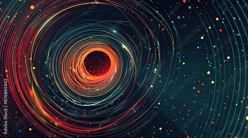 Obraz premium abstract ui design with futuristic and space design background illustration