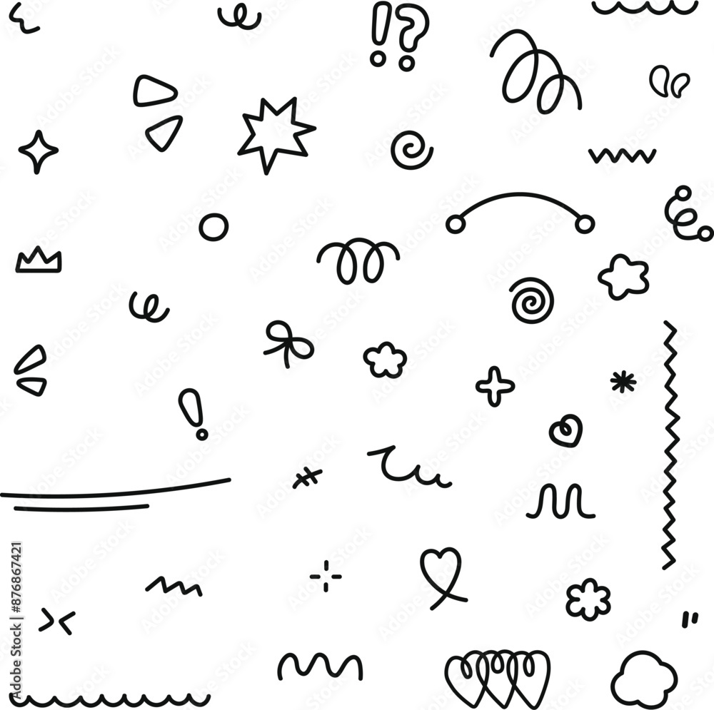 Cute Hand-Drawn Doodle Elements and Decorations Vector Set | Perfect for decorating various design projects. Enhance artwork, Invitations, Social media graphics, and more. Cute Hand-Drawn Doodle Elements and Decorations Vector Set | Perfect for decorating various design projects. Enhance artwork, Invitations, Social media graphics, and more.