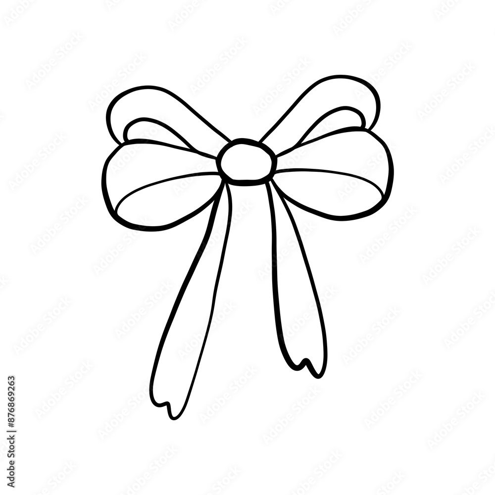 bow isolated on white bow isolated on white