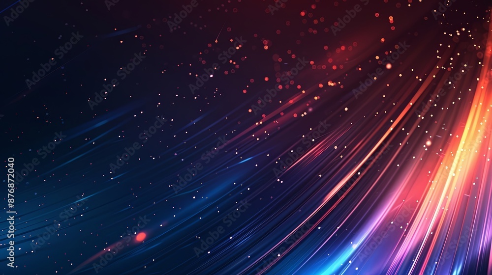 Obraz premium abstract futuristic glowing neon lines for ui background design