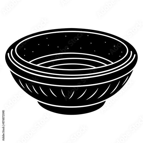 clay dish black silhouette art illustration