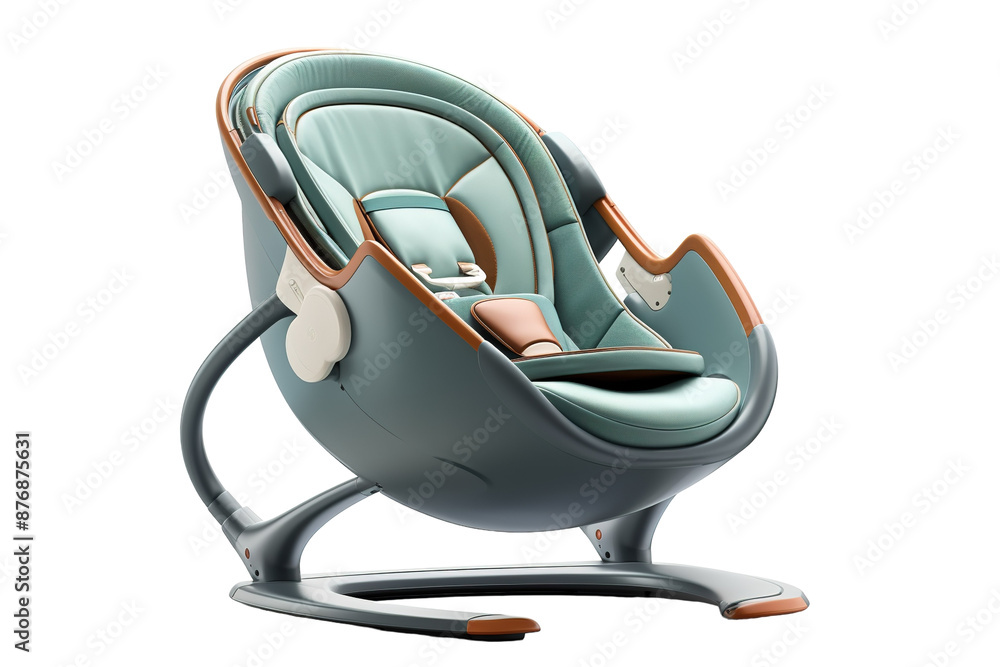 A Modern Cradle For A Newborn Babys Comfort And Safety. on a White or Clear Surface PNG Transparent Background. A Modern Cradle For A Newborn Babys Comfort And Safety. on a White or Clear Surface PNG Transparent Background.