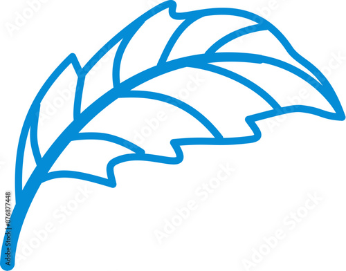 Single leaf, writing concept