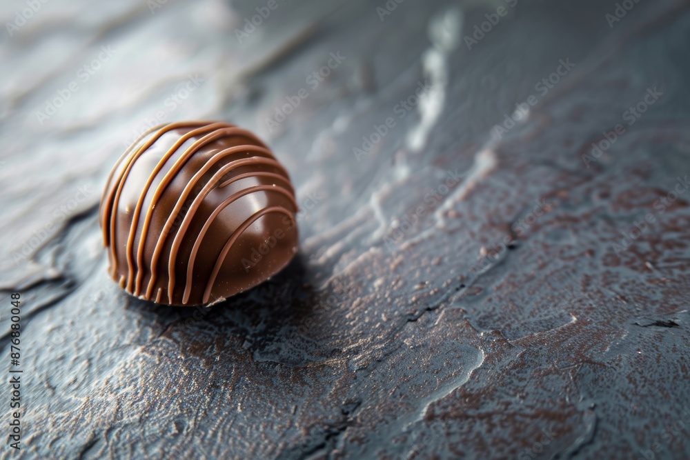 Delicious chocolate candy on a dark background Delicious chocolate candy on a dark background