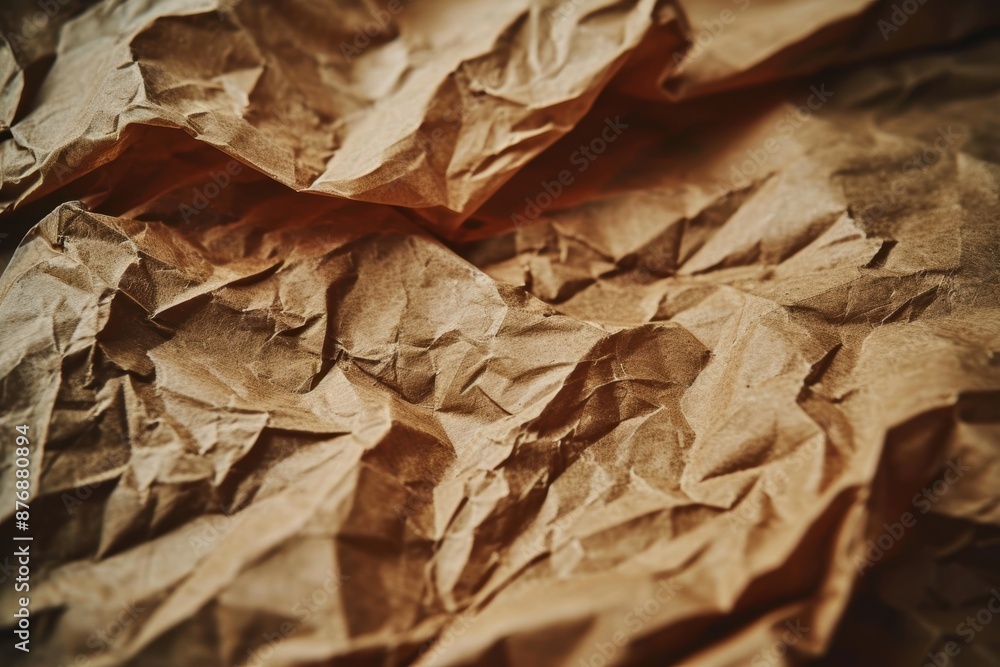 Crumpled brown paper texture background Crumpled brown paper texture background