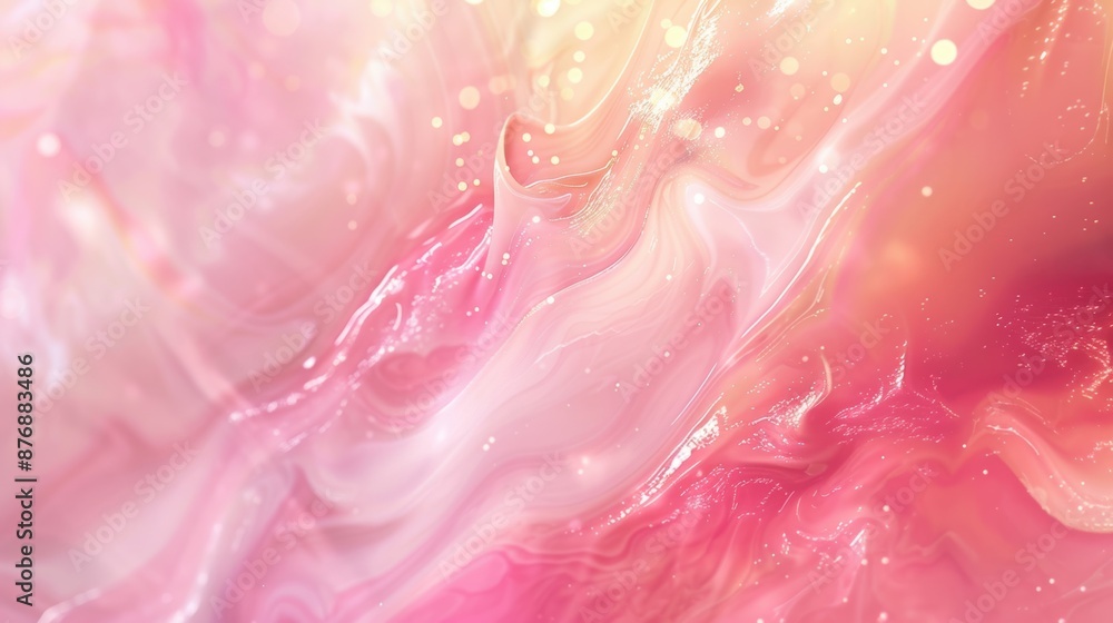Abstract art featuring swirling patterns of pink and gold, creating a flowing and dynamic visual effect with light accents. Abstract art featuring swirling patterns of pink and gold, creating a flowing and dynamic visual effect with light accents.