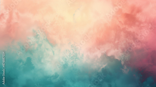 Abstract Gradient Background with Pink and Blue Hues © Mutshino_Artwork