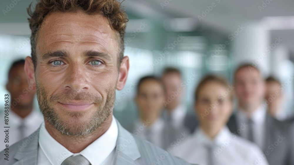 Confident businessman in a professional setting Confident businessman in a professional setting