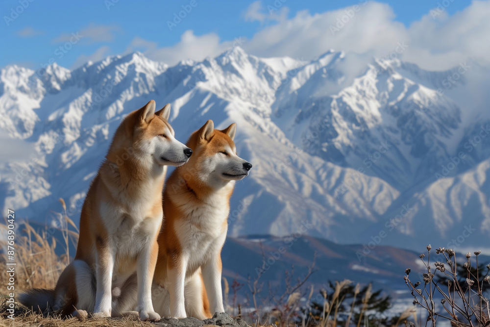 Obraz premium dog breed Akita inu