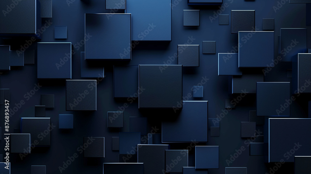 Blue and grey glossy squares abstract tech banner design. Modern abstract blue background design with layers of transparent material in square shapes in random geometric patterns. Blue and grey glossy squares abstract tech banner design. Modern abstract blue background design with layers of transparent material in square shapes in random geometric patterns.