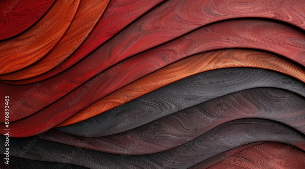 Obraz premium abstract swirling patterns in warm tones