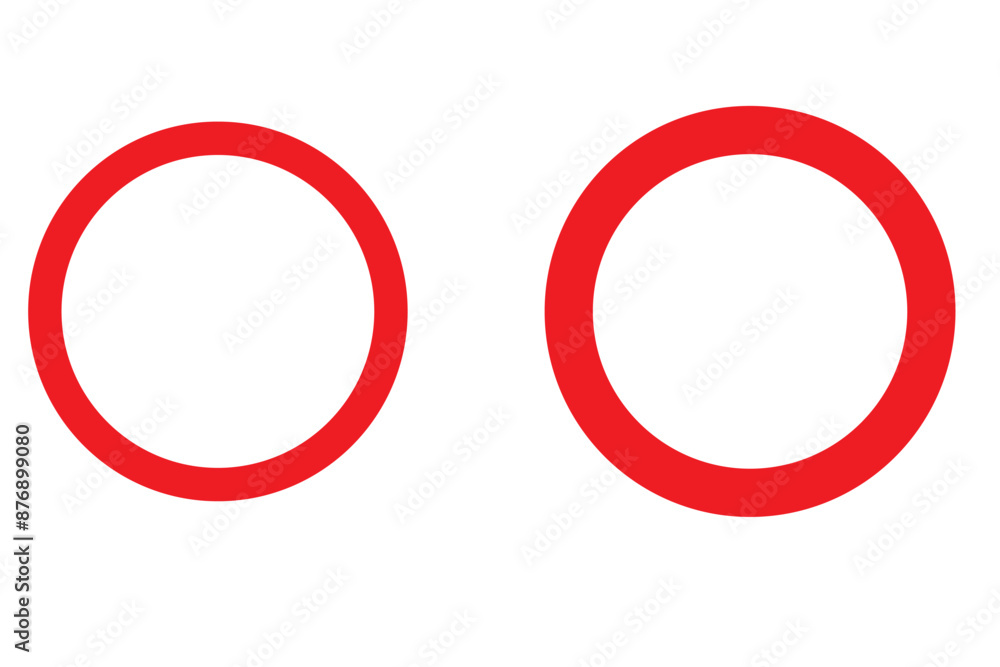 Set of bubbles or circle set isolated on a transparent background. Set of hand drawn red circles and ovals Set of bubbles or circle set isolated on a transparent background. Set of hand drawn red circles and ovals