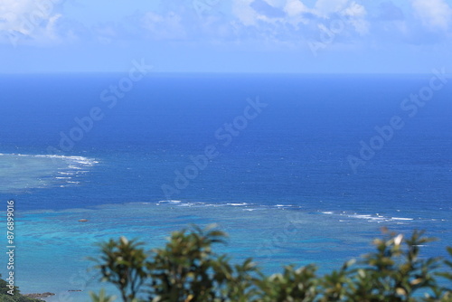 The cobalt blue sea seen from Nosokodake observation deck