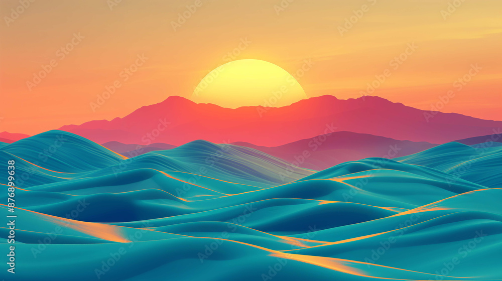 Peacefulness of an extensive desert Peacefulness of an extensive desert
