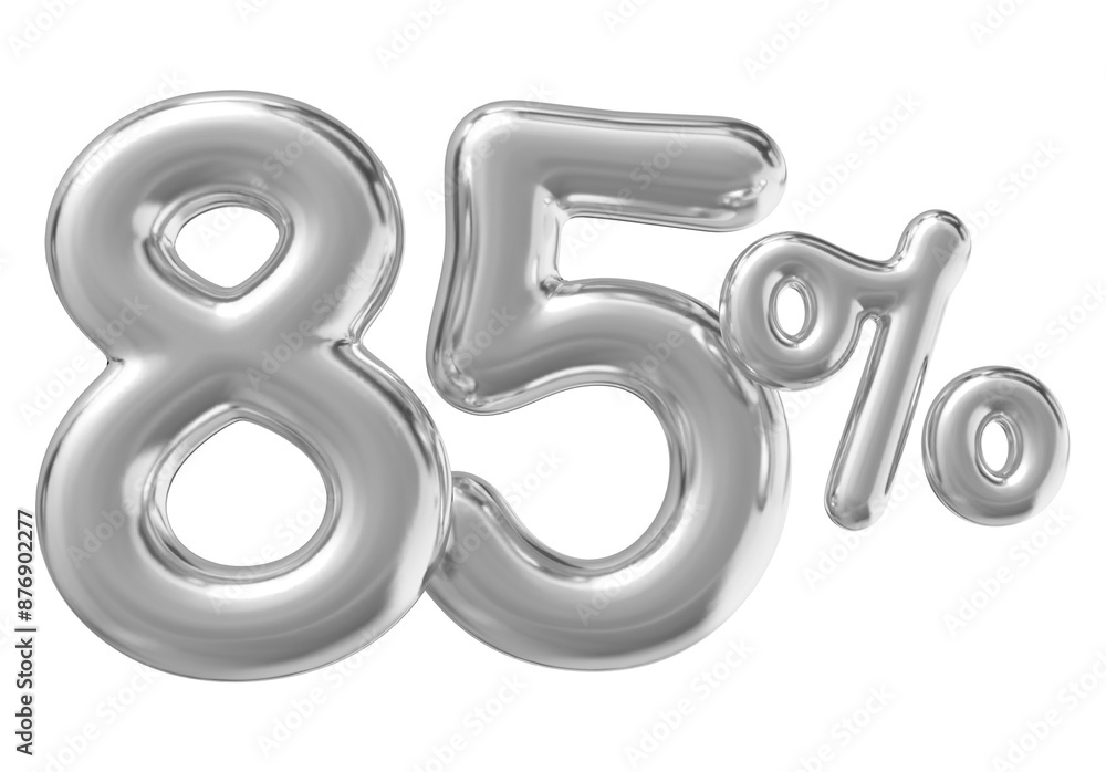 85 Percent Off Sale Gold Number 3D 85 Percent Off Sale Gold Number 3D