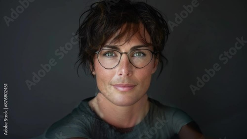 Diversity concept - faces of men and women morphing between each other - different nations, skin colors, beautiful people - loopable footage