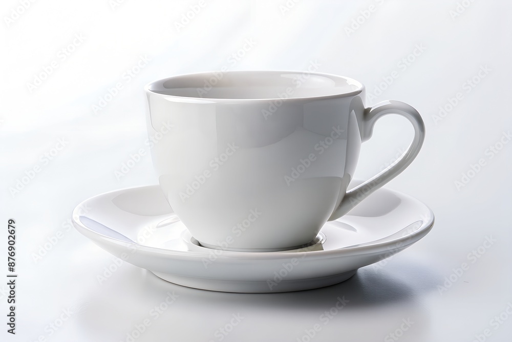 white cup for tea or coffee on isolated white background close up white cup for tea or coffee on isolated white background close up