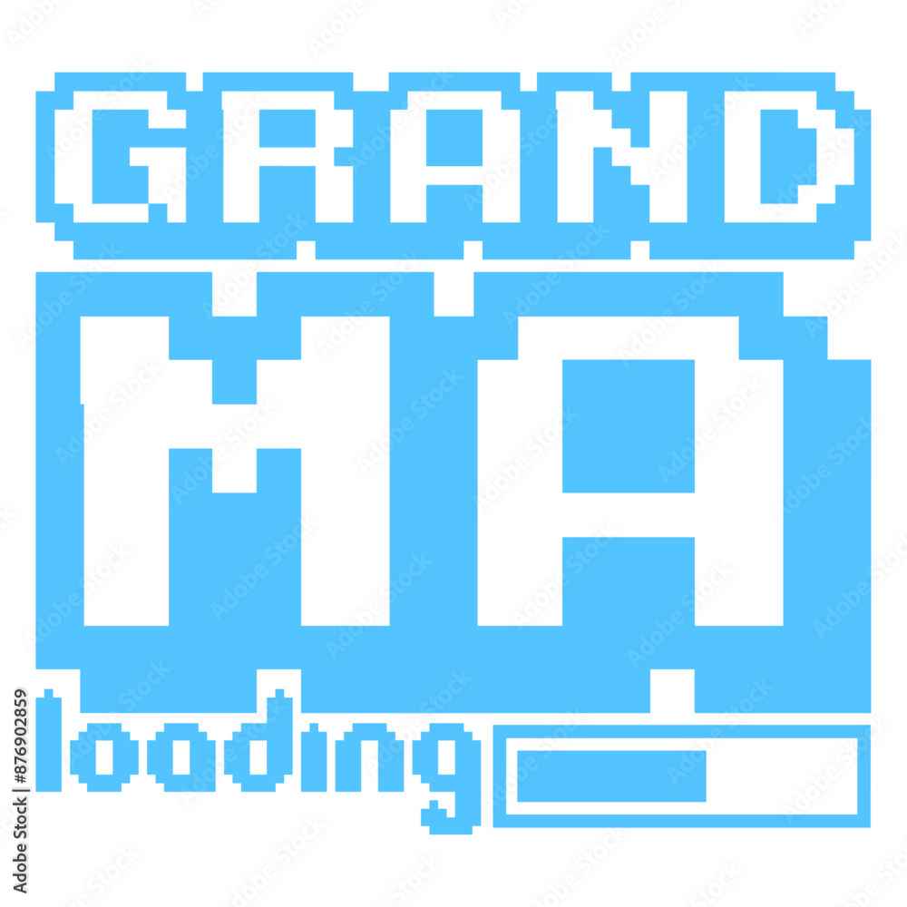 Pixel Grandma Loading Bar Gamer Videogame Love Pixel Grandma Loading Bar Gamer Videogame Love