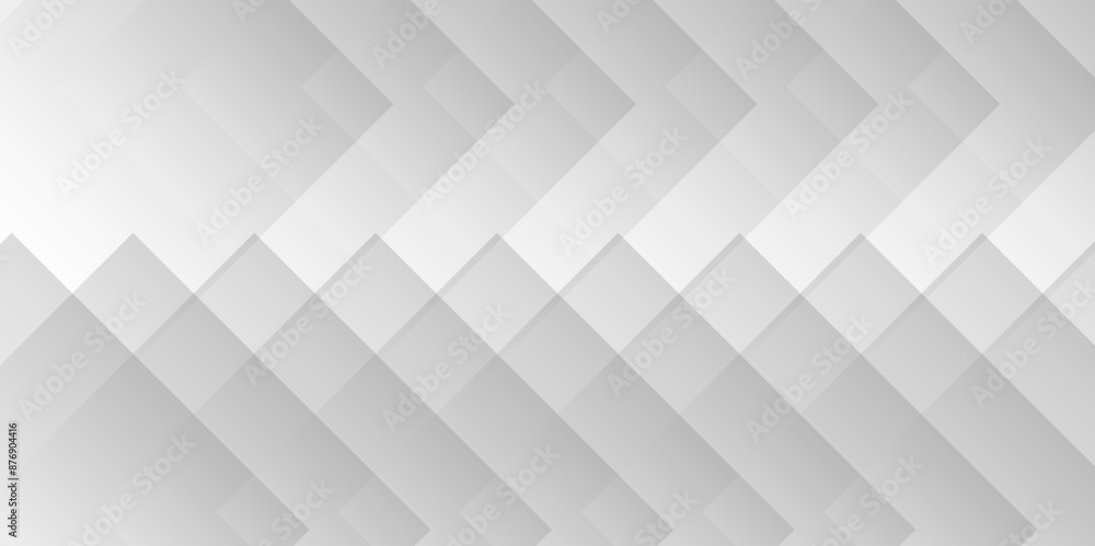 Fototapeta premium Seamless modern white and gray gradient color technology concept geometric line vector. Abstract background with lines geomatics retro pattern of triangle shapes texture background.