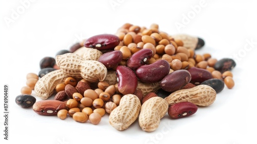 Wallpaper Mural A close-up of raw peanuts and assorted beans Torontodigital.ca