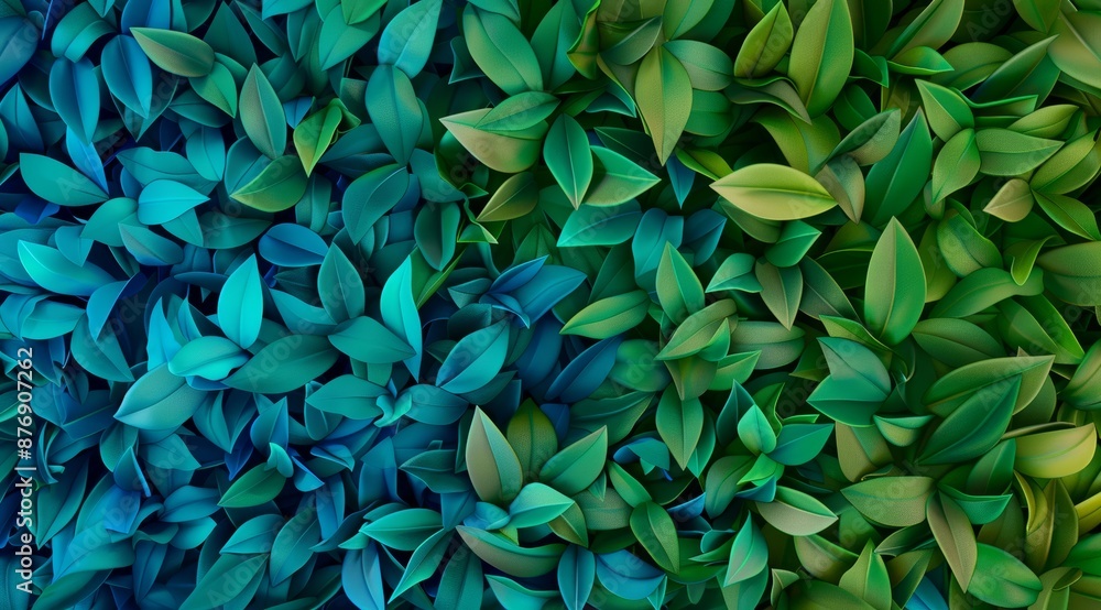 Abstract background with colorful box hedging leaves close up of different shades of green and orange. Vibrant green peppermint leaves create lush and fresh natural organic and herbal themed designs Abstract background with colorful box hedging leaves close up of different shades of green and orange. Vibrant green peppermint leaves create lush and fresh natural organic and herbal themed designs