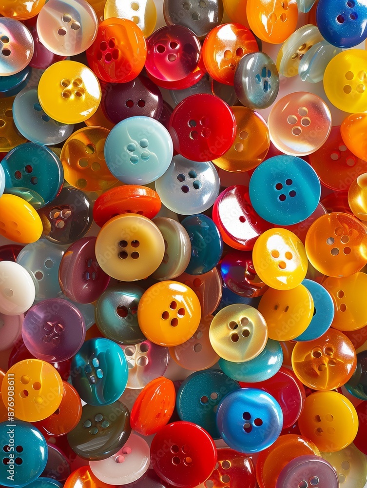 Colorful round plastic buttons come in a variety of sizes and shades. Ideal for crafts, sewing and DIY projects. Colorful round plastic buttons come in a variety of sizes and shades. Ideal for crafts, sewing and DIY projects.