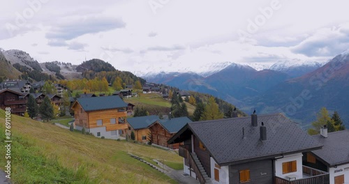 Wallpaper Mural Switzerland, Alps, Glacier, Alley Glacier, Town Town, Settlement Torontodigital.ca