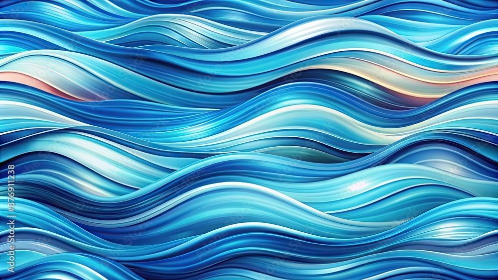 Blue waves abstract background with vibrant shades of blue and white creating a fluid and captivating pattern , abstract, background Blue waves abstract background with vibrant shades of blue and white creating a fluid and captivating pattern , abstract, background