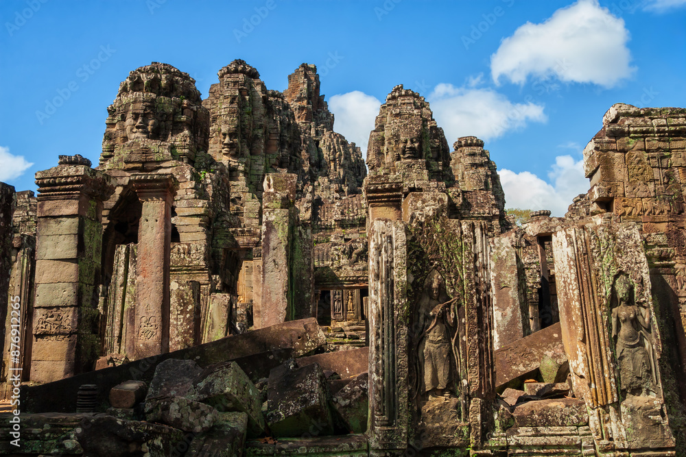 Bayon Temple In Angkor Thom In Cambodia Bayon Temple In Angkor Thom In Cambodia