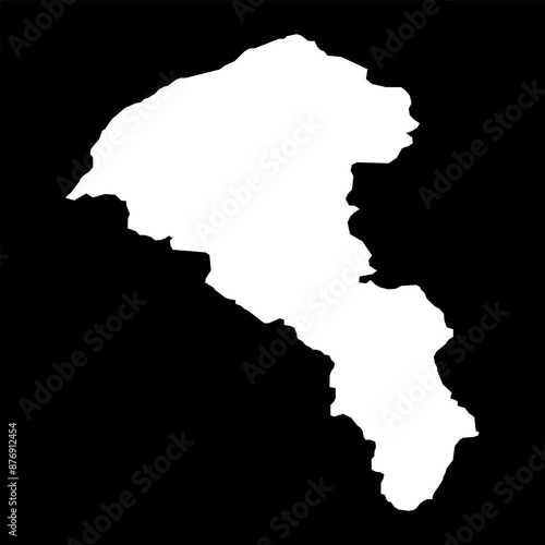 Taoyuan map, special municipality of the Republic of China, Taiwan. Vector illustration.
