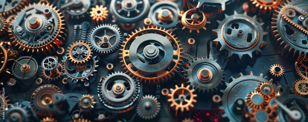 A close-up of interlocking gears and cogs, symbolizing teamwork, industry, and mechanical engineering. A close-up of interlocking gears and cogs, symbolizing teamwork, industry, and mechanical engineering.