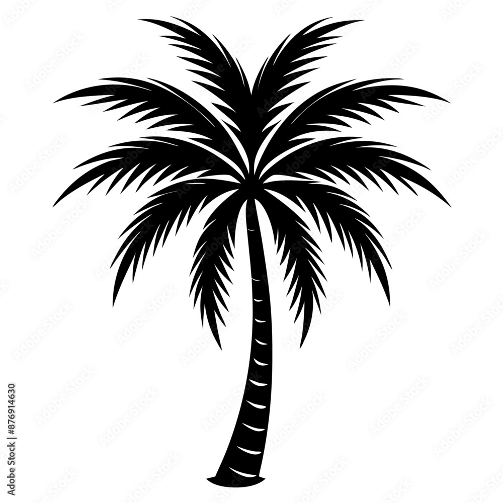 palm tree black silhouette art illustration palm tree black silhouette art illustration