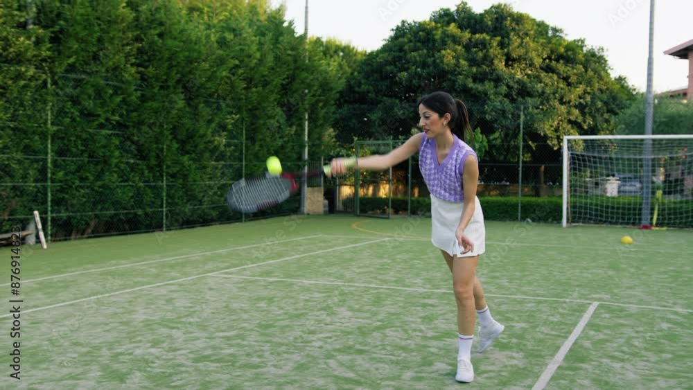 Active Tennis Player Training With Intensity Active Tennis Player Training With Intensity