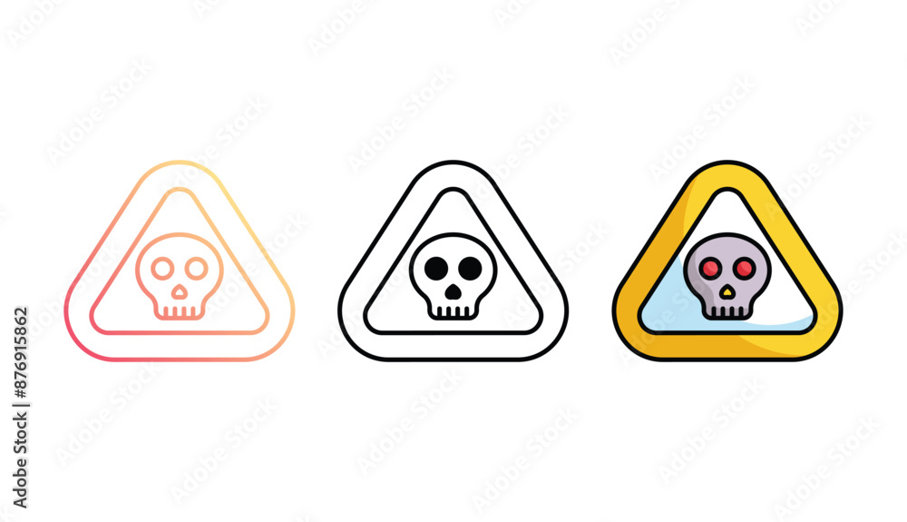 danger sign icon design with white background stock illustration danger sign icon design with white background stock illustration