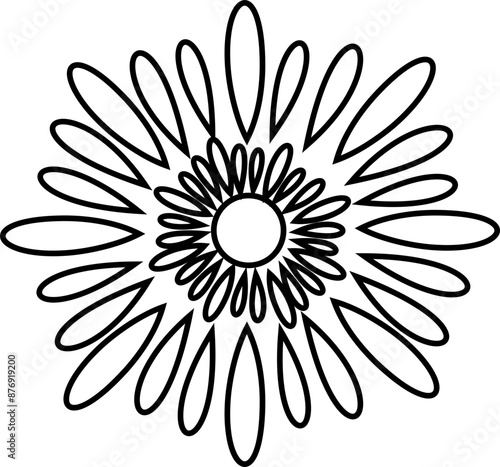 Line Sunflower