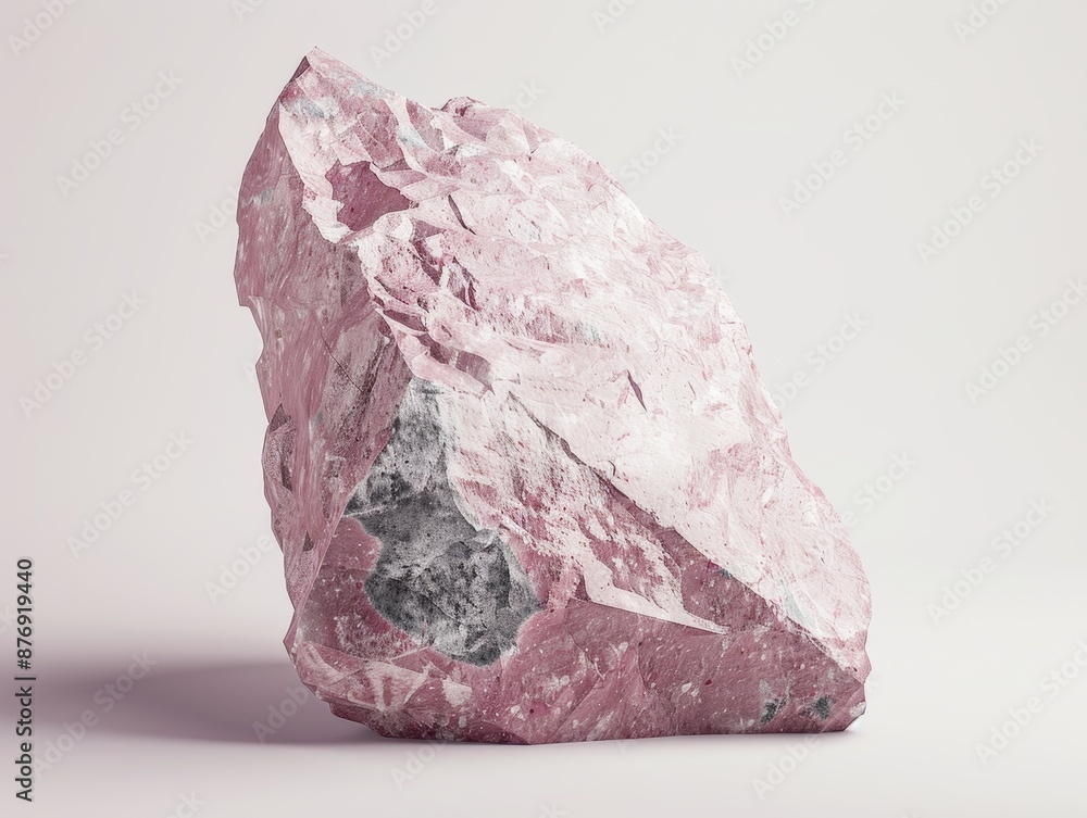 Fototapeta premium Mineral stone isolated on a white background