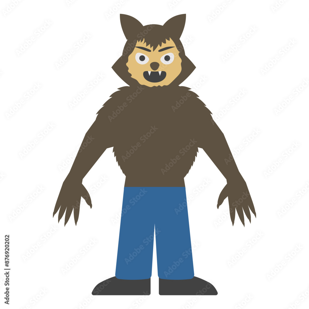 Cute Werewolf Character Cute Werewolf Character