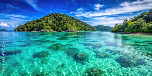 Crystal clear waters surround the beautiful islands of Mu Koh Surin, sea, Mu Koh Surin, islands, crystal clear, waters