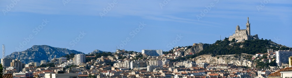 Marseille aerial panoramic view. Marseille is the second largest city of France. High quality photo Marseille aerial panoramic view. Marseille is the second largest city of France. High quality photo