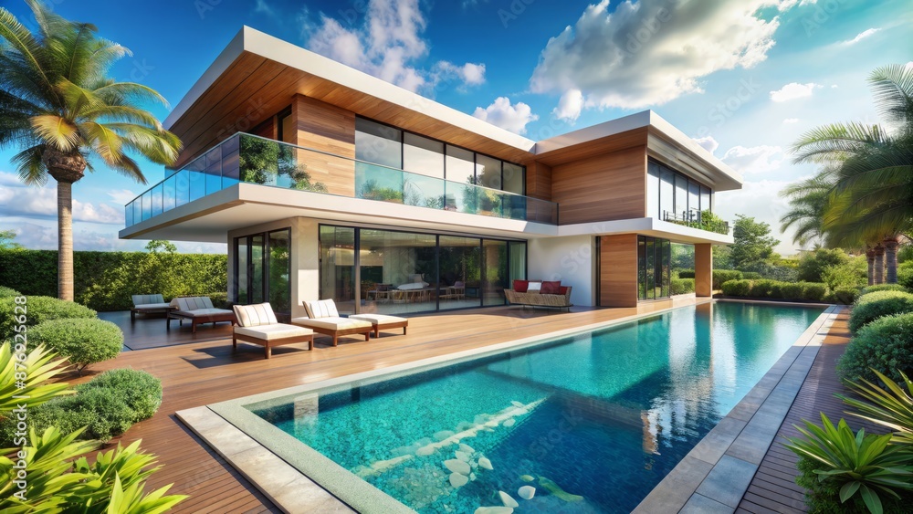 Modern Luxury Villa With Pool And Tropical Garden Modern Luxury Villa With Pool And Tropical Garden