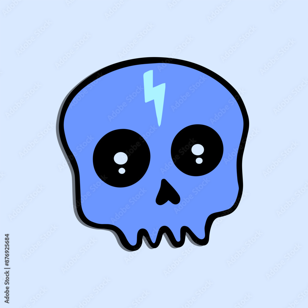 blue skull art hand drawn cartoon illustration
blue skull art hand drawn cartoon illustration