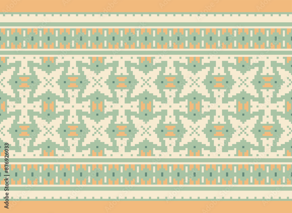 Beautiful ikat ethnic pattern. Seamless pattern in tribal, folk embroidery, and Mexican style; Abstract ethnic Aztec art. Geometric seamless pattern in tribal. Beautiful ikat ethnic pattern. Seamless pattern in tribal, folk embroidery, and Mexican style; Abstract ethnic Aztec art. Geometric seamless pattern in tribal.