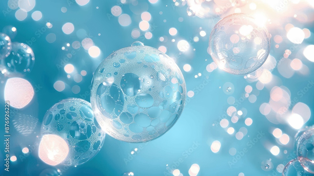 A captivating scene of shimmering bubbles reflecting light in a beautiful, dreamy setting, emphasizing the intricate patterns and translucent nature of the bubbles. A captivating scene of shimmering bubbles reflecting light in a beautiful, dreamy setting, emphasizing the intricate patterns and translucent nature of the bubbles.