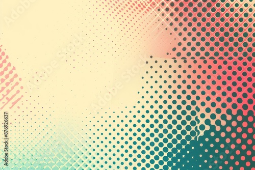 Wallpaper Mural Colorful geometric backdrop Abstract halftone design with classic feel Torontodigital.ca