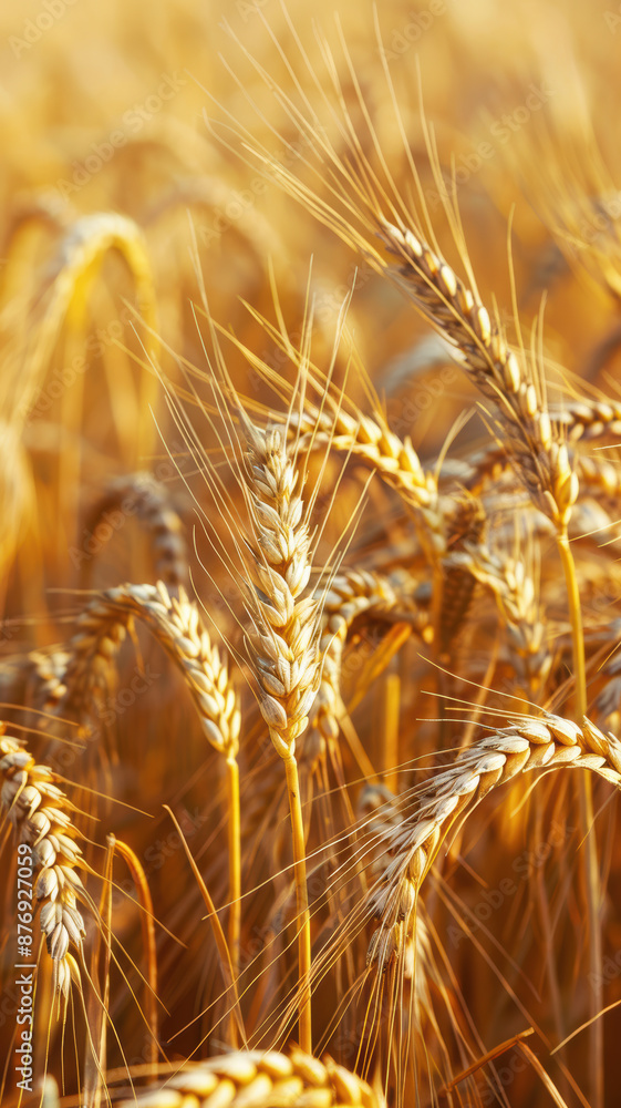 Detailed Texture of Golden Wheat Field Detailed Texture of Golden Wheat Field